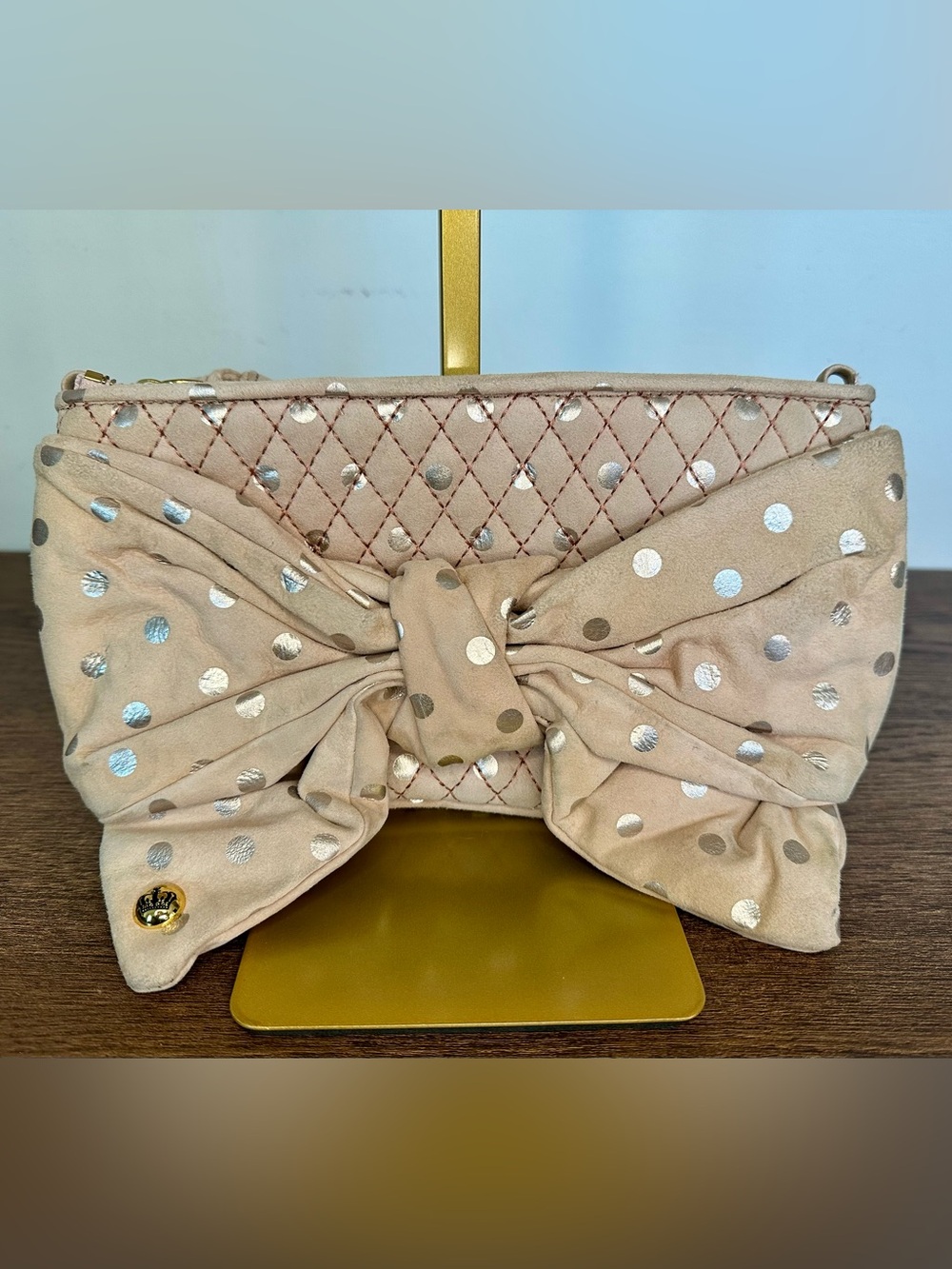 Juicy Couture Bow Pink Clutch